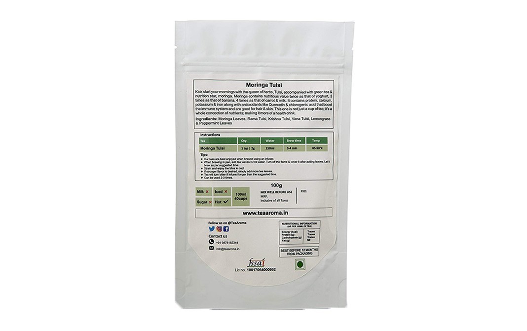 TeaAroma Morniga Tulsi    Pack  100 grams